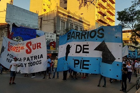 Protesta de Barrios de Pie