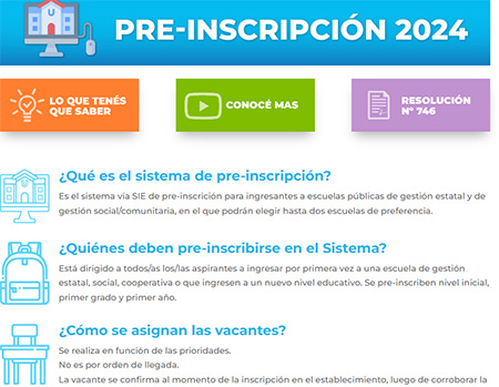 Ciclo lectivo 2024 la preinscripci n online ser del 1 al 15 de